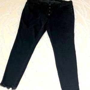Madewell Black Washed Denim Jeans Size 36